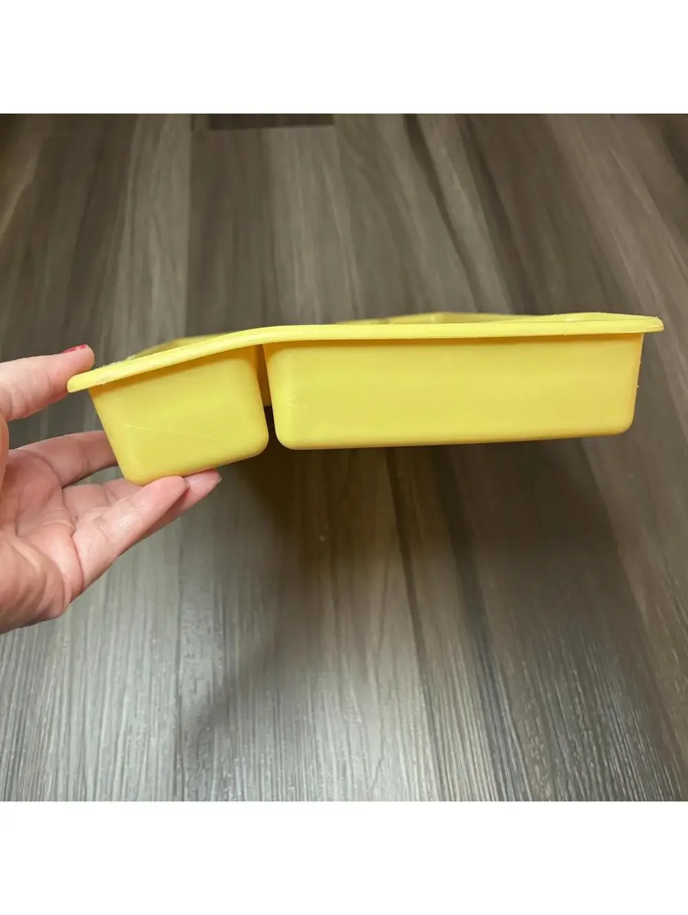 Vintage Rubbermaid Utensil Holder Mustard Yellow Plastic